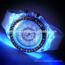 Trendy fashion silicone band led silicone watch